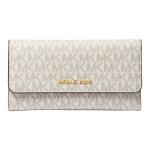 Кошелек Michael Michael Kors Jet Set Large Logo Trifold, белый - фото