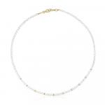 Колье-чокер Tous Cultured Pearls Gloss Choker, позолоченное серебро/жемчуг - фото