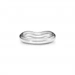 Кольцо Tiffany & Co. x Elsa Peretti Band, платина/бриллиант - фото 2