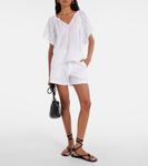 Хлопковый топ с вышивкой Tish Velvet, белый - фото 2