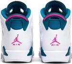 Кроссовки Air Jordan 6 Retro GS Green Abyss, белый - фото 6