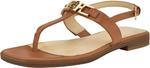 Guess Women's Reality Flat Sandal, Dark Natural Leather 120 - фото