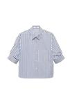 Блуза Mango Button-down blouse, Light Blue - фото 4