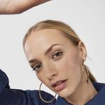 Серьги-кольца Tous Hav Wave-shaped, серебро позолоченное - фото 7