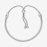 Браслет Pandora Moments Snake Chain Slider, серебро - фото 2