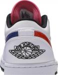 Кроссовки Air Jordan 1 Low Multi-Color Swoosh, белый - фото 7