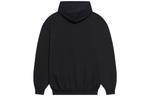 Свитер bb pixel fleece drawstring hooded long sleeves hoodie black Balenciaga, черный - фото 2