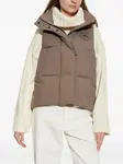 Стеганый жилет с капюшоном Canada Goose, коричневый - фото 3