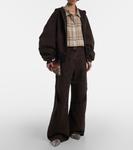 Кожаные балетки в сетку The Attico, серебряный - фото 3