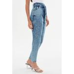 Мерана | Джинсовые брюки с поясом Lamarque, синий - фото 4