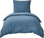 Комплект постельного белья RUIKASI, 2 предмета, 155х220/80x80, синий деним - фото