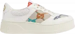 Кроссовки Gucci Wmns GG Sneaker Multicolor Embroidered, белый - фото 2
