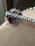 Шарм Pandora x Game of Thrones Dragon Fire Dangle, золото/красный