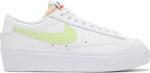 Кроссовки Nike Wmns Blazer Low Platform 'White Light Lemon Twist', белый - фото