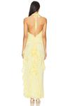 Длинное платье Celenia maxi dress Nbd, pale yellow - фото 4