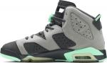 Кроссовки Air Jordan 6 GS Green Glow, серый - фото 3