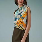 HERMES Шёлковый платок Mulberry, Multicolor - фото 7