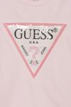 Детская хлопковая толстовка Guess, розовый - фото 3
