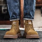 Мужские ботинки Cahhrrn X Martin Boot Men Beige Weishibangwei - фото 4