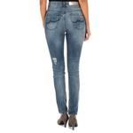 Длинные джинсовые брюки с прямым подолом 10db50280 женщина Met, синий - фото 3