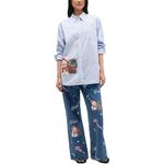 GANNI Рубашка Unisex Shiny Lavender - фото 2