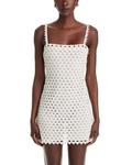Мини-платье с кружевом Camara Heart LoveShackFancy, белый - фото 7