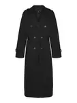 Тренч Vero Moda "VMCHLOE LONG TRENCHCOAT GA NOOS", черный - фото 6
