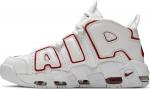 Кроссовки Nike Air More Uptempo 'White Varsity Red' 2021, белый - фото 4