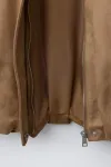 Куртка-бомбер из искусственной замши Zara, песочный - фото 8