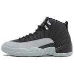 Кроссовки Jordan 12 Retro Barons, черный/серый - фото