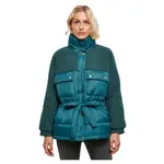 Куртка Urban Classics Sherpa Mix Puffer Big, синий - фото