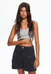 Шорты PULL&BEAR BERMUDA, Black - фото 4