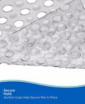 Нескользящий коврик для ванны с присосками Kenney, серый - фото 4
