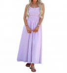 Арабель Пурпурное макси-платье в клетку TCEC - фото 4