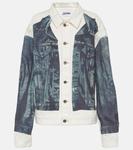 Джинсовая куртка с татуировкой Jean Paul Gaultier, мультиколор - фото