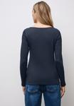 Топ Street One BASIC LANGARM, Blau/Dark Blue - фото 2