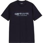 Футболка S/S Solar Chrome Script Carhartt WIP, синий - фото