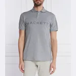Рубашка поло стандартного кроя Hackett London, серый - фото