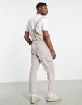 Бежевые вельветовые комбинезоны ASOS DESIGN - фото 3