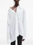Асимметричная рубашка Ann Demeulemeester, белый - фото