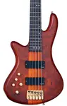 Электрический бас Schecter Stiletto Studio-5. Левша, медовый атлас - фото