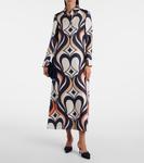 Шелковое платье-рубашка Swing с принтом La DoubleJ, Jive Macro - фото 2