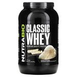 NutraBio, Classic Whey Protein, сливочный ваниль, 907 г (2 фунта) - фото