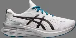 Кроссовки novablast 2 'white black' Asics, белый - фото