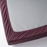 Простыня Ikea Ullvide Shaped Fitted For Replacement Mattress, 120x200 см, бордовый - фото 3
