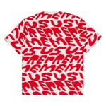 Футболка Supreme Stacked Intarsia, белый/красный - фото 3