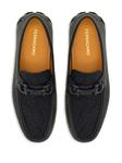 Ferragamo лоферы с жаккардовым узором Gancini, черный - фото 4