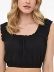 Топ с оборками The Kooples, черный - фото 3