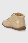 Детские замшевые туфли на плоской подошве Pom D'api, бежевый - фото 3