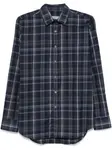 Клетчатая рубашка Canali, синий - фото